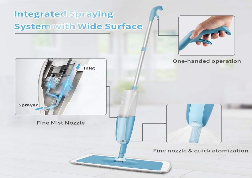 Mexerris Microfiber Spray Wet Mop